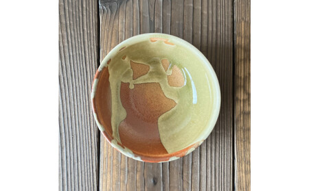 信楽焼　いろどり小鉢2個セット（緋色）