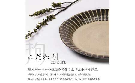 信楽焼 パスタ皿 カレー皿 陶器 【一珍】