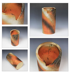 信楽焼 火色 傘立て