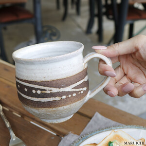 大容量たっぷり満水500ml 信楽焼 でかマグカップ（シフォン）
