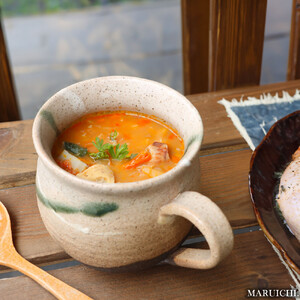 大容量たっぷり満水500ml 信楽焼 でかマグカップ（やまあい）