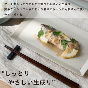 長皿(生成り)　s18-di16-A7【信楽焼・明山】