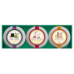 紅茶 ルピシア 人気のお茶×3種 デザインラベル50g缶 BOX入り