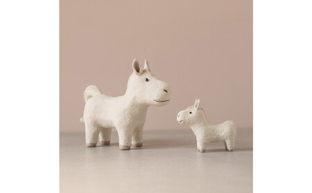 【信楽焼・明山】干支置物「迎春うま」親子セット eto26-01