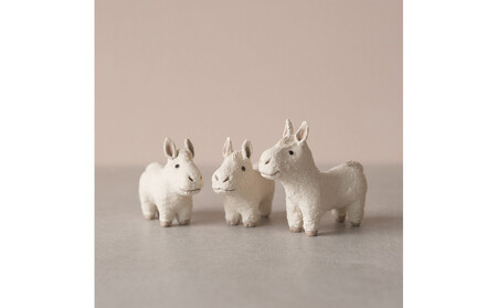 【信楽焼・明山】干支置物「迎春うま」トリオセット eto26-02