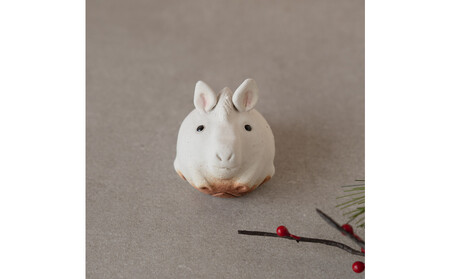 【信楽焼・明山】干支置物「大福うま」eto26-09