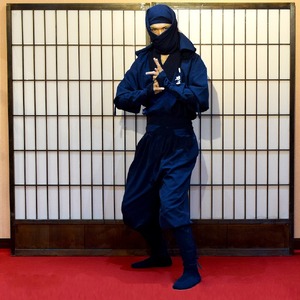 甲賀流忍者衣装 紺 長袖