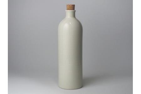 信楽焼 魔法のボトル 白色（予備コルク付）