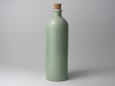 信楽焼 魔法のボトル 青磁（予備コルク付）