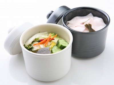 信楽焼 魔法の一夜漬け鉢 白