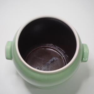 信楽焼　発酵壺　青磁