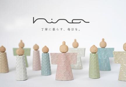 【信楽焼・明山】　陶雛人形　hina(ピンク)　hina-02