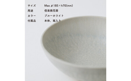 [HIJICA]MELLOW_サービングボウル18cm　ブルーホワイト　HJC-06BW