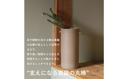 [HIJICA]TEOKE vase（L）　グレー　HJC-01GY