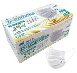 TSUBASA サージカルマスク ホホバオイル配合 50枚×3箱