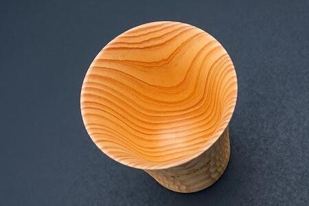 タンブラー  NAJIMU  (L) 2個セット 無垢材 びわ湖を育んだ滋賀県産 ヒノキ