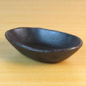 匠 －TAKUMI－　【信楽焼】浅小鉢（黒）２枚セット　mu-002