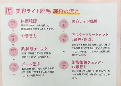 レディース光脱毛☆人気の部位2か所セットでお試し体験(脇とひざ下)