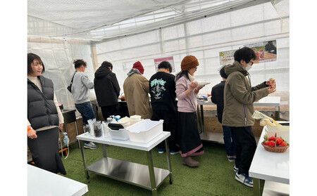 スイーツ作り付き90分いちご狩り食べ放題体験チケット