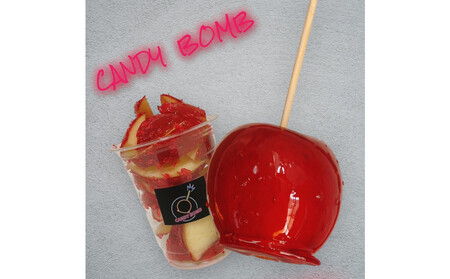 CANDY BOMBの”ばえる”りんご飴 3個入り