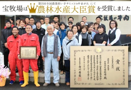 【A-302】宝牧場 近江牛上ロース500g・赤身500gすき焼き用セット ［高島屋選定品］