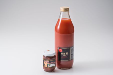 【食品添加物不使用】ミニトマトジュース1,000ml イチゴジャム140g