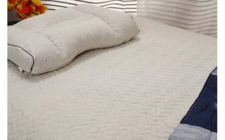 近江のHempパッドシーツ ダブル 麻絲商会 滋賀県 東近江市 AF08 敷きパッド 麻 ヘンプ ラミー 冷感 涼感 夏 寝具 布団 シーツ ベッドパッド 吸湿 速乾 さらさら 高反発