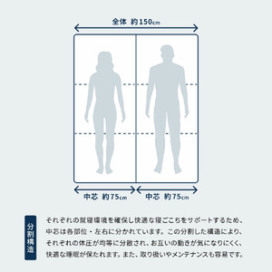 高反発寝具ブレスエアーR製敷布団「ロイヤル」ワイドダブルサイズ 近江化成工業株式会社 滋賀県 東近江市 BA04 マットレス 敷き布団 洗える 蒸れない 通気性 体圧分散 寝返り 腰痛対策 睡眠 快眠