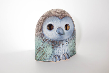 フクロウ置物「まなざし」(小) B-D08 株式会社 布引焼窯元 東近江