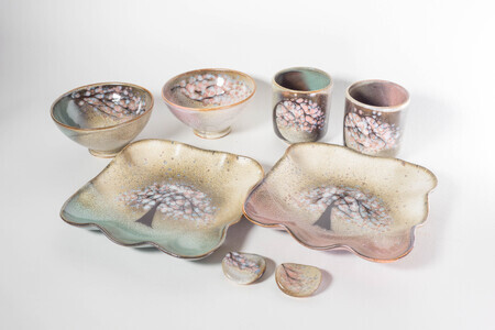 食器セット「桜」 株式会社 布引焼窯元 滋賀県 東近江市 F12 桜 皿 和食器 布引焼 陶器