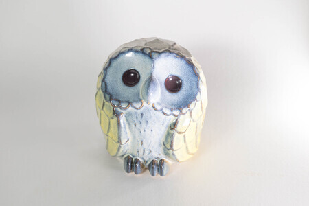 フクロウ置物「市福」（大) 株式会社 布引焼窯元 滋賀県 東近江市 AG05