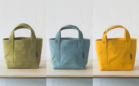 富士金梅帆布トートバッグ(S) モスグリーン