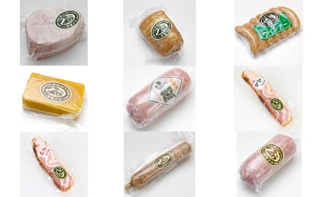 伊吹ハム 9点セット ハム ソーセージ 山椒 ウィンナー ベーコン サラミ スモーク チーズ