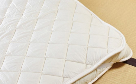 「ウォッシャブルウールベッドパット」セミダブル 近江布団 寝具 ベットパット 抗菌消臭機能