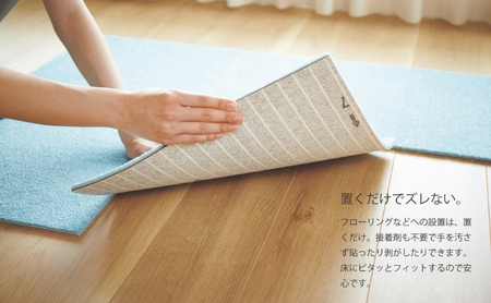 吸着 タイル カーペット（50×50cm　12枚セット）FF4504＜シャドウブラウン＞ 【カーペット】