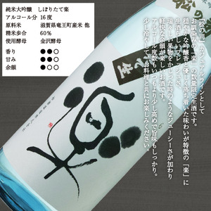 【先行予約】 新酒 生酒 日本酒 松の司 純米吟醸 しぼりたて 楽 720ml