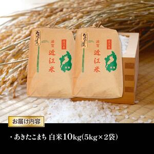 令和6年産 新米 白米 10kg あきたこまち 5kg × 2袋 精米 近江米 アキタコマチ 国産 お米 米 おこめ ごはん ご飯 白飯 しろめし こめ ゴハン 御飯 滋賀県産 竜王 ふるさと ランキング 人気 おすすめ