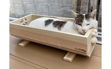 プランター　カバー　プランターボックス　猫デザイン　木製
