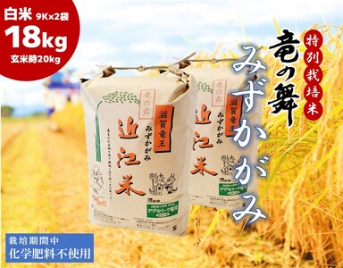 2023年産 竜の舞 みずかがみ 白米 18kg ( 9kg × 2袋入)（玄米時 20kg