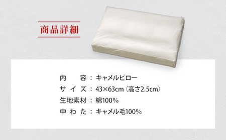 IWATA　キャメルピロ―　（高さ2.5㎝）　枕　ラクダ　AA098