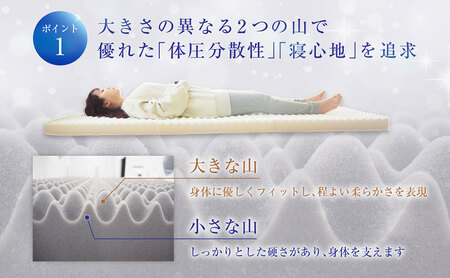 【期間限定！生活応援】 アキレス 体圧分散高反発マットレス セミダブル カーキ 厚さ8cm 180N 硬め 三つ折り 日本製 マットレス 凸凹 プロファイル 高反発 体圧分散 ウレタン コンパクト 軽量 AK-332 ５月末まで