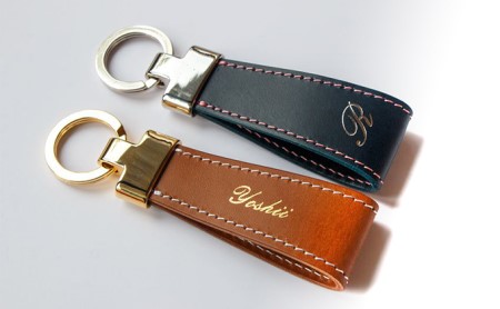 SOキーリング　ブッテーロ（ヌメ革） ファッション 小物 アクセサリー 雑貨 日用品 文房具 レザー 高級革 牛革 名入れ 贈り物 