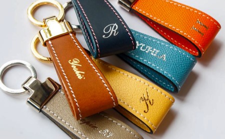 SOキーリング　ブッテーロ（ヌメ革） ファッション 小物 アクセサリー 雑貨 日用品 文房具 レザー 高級革 牛革 名入れ 贈り物 