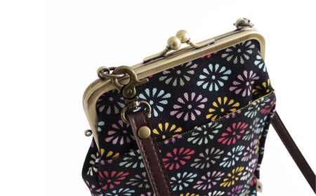 【AYANOKOJI】がま口お散歩ポシェット(京都菊菱 黒)