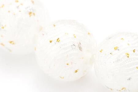 【京念珠×京ちりめん】水晶 ホワイト 数珠袋付き【土屋念珠店/女性用/レディース/数珠/略式/仏具】