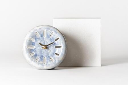 【熊谷聡商店】きょうとけい ～京焼・清水焼の伝統技術×現代デザインの新感覚時計～【銀藤】