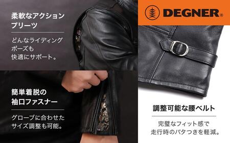 【LWサイズ 】DEGNER花山レザージャケット[流水雪輪] LWサイズ 】DEGNER花山レザージャケット[流水雪輪]オンライ