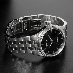 【KNIS KYOTO】サンレイダイアル 日本製 自動巻き 腕時計 ブラック｜京都発 腕時計 ブランド おしゃれ 人気