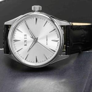【KNIS KYOTO】サンレイダイアル 日本製 自動巻き 腕時計 革ベルト レザーホワイト｜京都発 腕時計 ブランド おしゃれ 人気