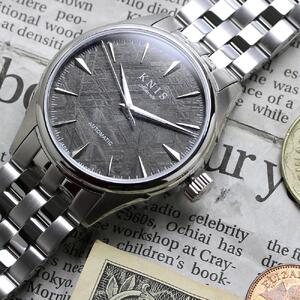 【KNIS KYOTO】メテオライト 日本製 自動巻き 腕時計 シルバー｜京都発 腕時計 ブランド おしゃれ 人気